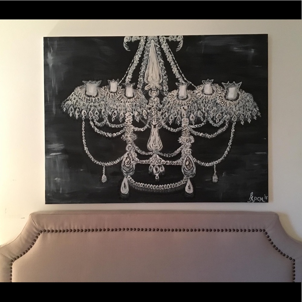 My Candelabra hand painted painting artwork